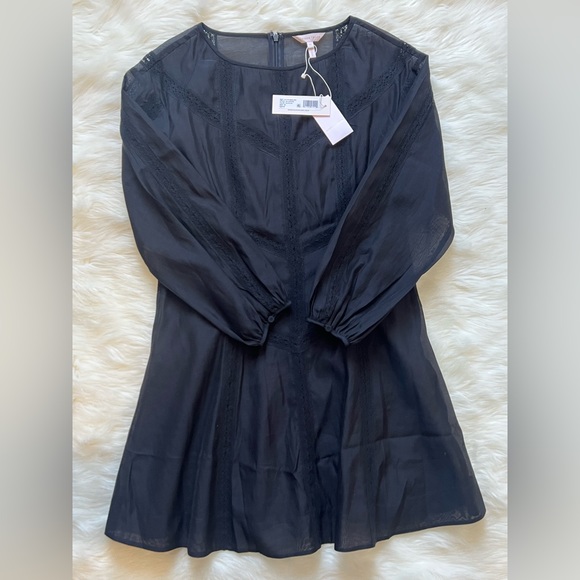 🆕Rebecca 🖤Taylor Black Long Sleeve
Cotton Organza Mini Dress Casual
Size XS - Picture 8 of 13